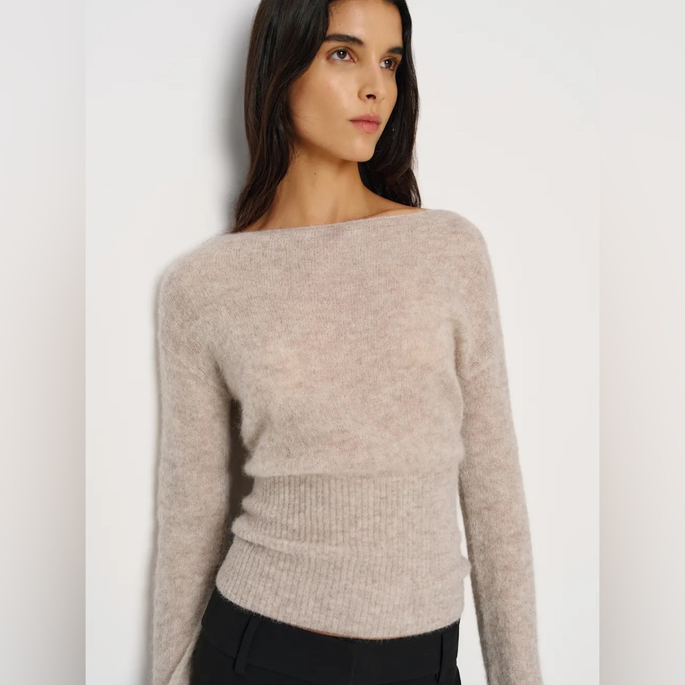 NWT Reformation Soren Sheer Alpaca Sweater Top - Picture 2 of 5